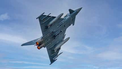 Die Eurofighter der Luftwaffe können für Aufklärungsmissionen den RecceLite-Behälter tragen. 