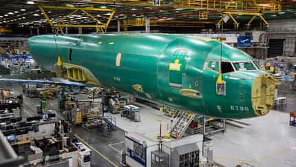 First P-8A Norway fuselage load into SI tool