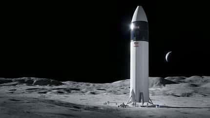 Der Mondlander von SpaceX wurde von der NASA für das Artemis-Programm ausgewählt.