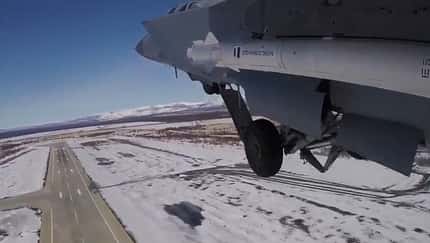 MiG-31BM schießen scharf über dem Pazifik
