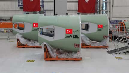 Turkish Aerospace baut die Rumpfsektion 19 für die A320-Familie. 