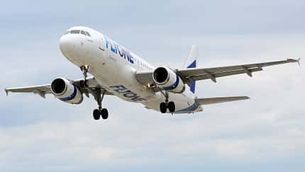 FLYONE fliegt mit A320 von Frankfurt-Hahn nach Kischinau.