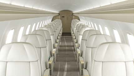 Embraer bietet an, alte ERJ 145 Regionaljets in Semi-Private-Jets mit nur noch 16 bis 28 Sitzen umzurüsten. 