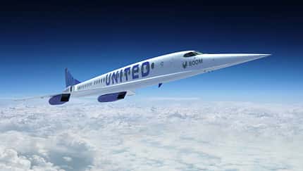 United will 15 Overture von Boom kaufen und ab 2029 einsetzen.