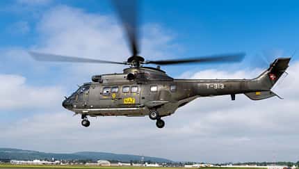 Schweizer Super Puma vermisst die Radioaktivität