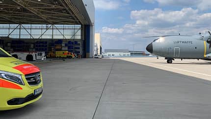 Am Samstag brachte eine A400M die ersten schwer verletzten Soldaten von Gao nach Köln/Bonn.