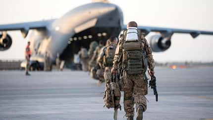 Auch C-17 wurden verwendet, um die letzten deutschen Soldaten aus Mazar-i-Scharif auszufliegen.