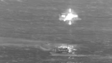 Die Piloten des 737-200-Frachters von Transair wurden vor Oahu von der US Coast Guard gerettet. 