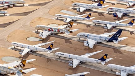 Lufthansa: 16 von 17 A340-600 stehen jetzt in Teruel
