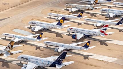 Der erste Airbus A380 hat Teruel verlassen