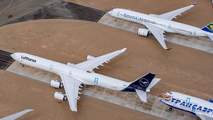 Die A340-600 ist zurück in Deutschland
