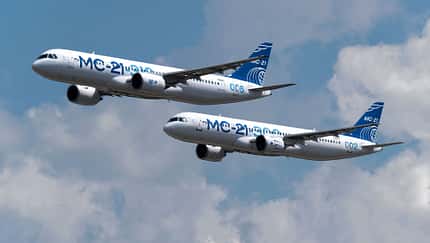 Die erste Irkut MS-21 ist ihre US-Turbofans los