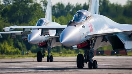 Super Flanker kämpfen gegen Waldbrände