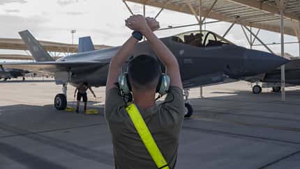 F-35A der USAF fliegen nun mit Aggressor-Piloten als Red Air bei Red Flag in Nellis.