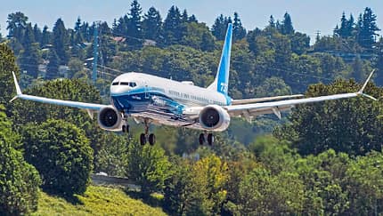 MAX-10 First Flight Landing Boeing Field Seattle