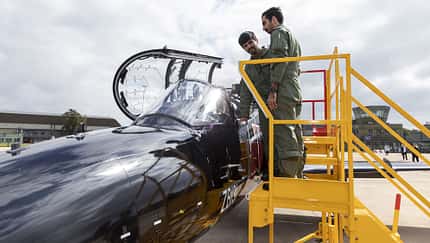 Katarische Piloten werden bei der Royal Air Force in Leeming auf BAE Hawk ausgebildet. 