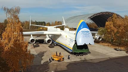 Die An-225 ist wieder zu Hause - aber nicht lange