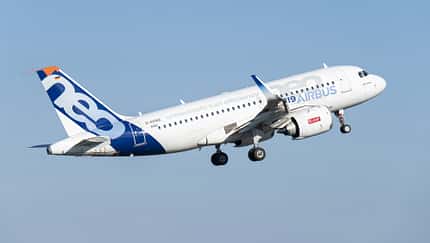 Eine Airbus A319neo mit CFM LEAP-Triebwerk wurde für SAF-Tests verwendet.