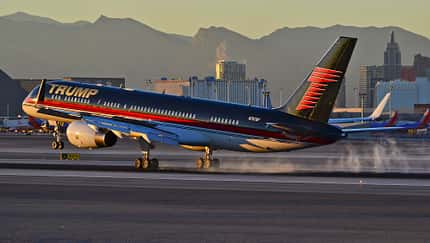 Reaktivierte 757 bringt Donald Trump nach New York