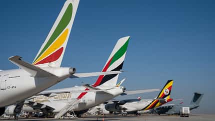 Airbus auf der Dubai Airshow 2021.