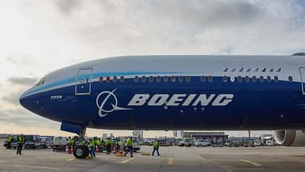 Boeing 777-9 besucht Frankfurt