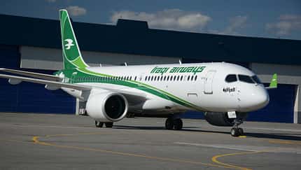 Erster Airbus A220-300 von Iraqi Airways. 