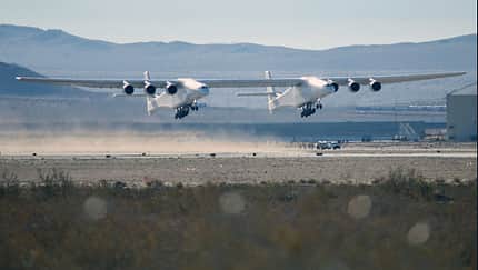Stratolaunch startet zum dritten Flug, Januar 2022.