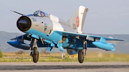 Rumänische MiG-21 jagen verdächtigen Wetterballon