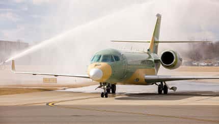 Erste Falcon 6X landet in Little Rock