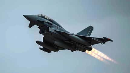 Eurofighter des Taktischen Luftwaffengeschwaders 71 "Richthofen".