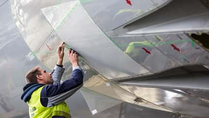 Haifischhaut für Boeing 777-300ER von Swiss