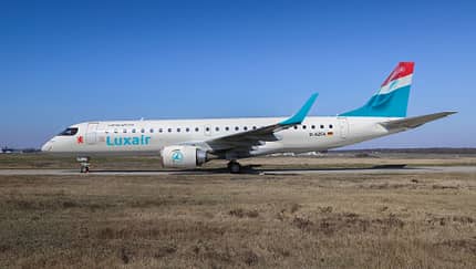 Luxair ergänzt seine Flotte für die Sommersaison 2022 mit einer E190 von German Airways.