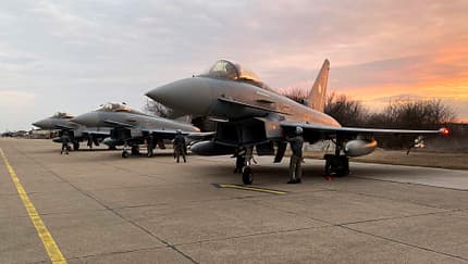 NATO sichert den Luftraum der Allianz. 
