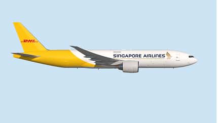 Singapore Airlines wird Boeing 777F im Auftrag von DHL betreiben.