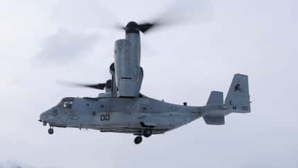Bell Boeing MV-22B Osprey bei der Übung Cold Response in Norwegen im März 2022.