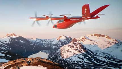 Vertical Aerospace VX4 in den Farben von Air Greenland.
