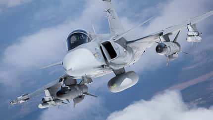 Saab JAS 39C Gripen der Flygvapnet. 