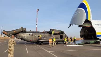Sikorsky CH-53G der Luftwaffe in Mali.