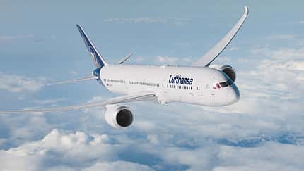 Boeing 787-9 in Lufthansa-Farben.