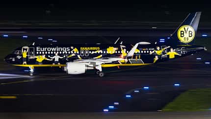 Ein Airbus für die Fans von Borussia Dortmund
