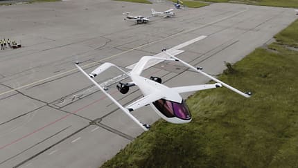 Der VoloConnect fliegt seit Mai 2022 in Schleißheim.