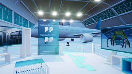 Virtueller Hangar der Fraunhofer-Gesellschaft.