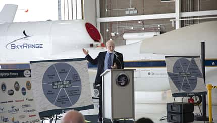 Northrop Grumman RQ-4 RangeHawk für die Überwachung von Hyperschallraketen-Tests in Grand Forks.