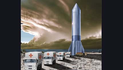 Rocket-Cargo-Konzept des Air Force Research Laboratory.