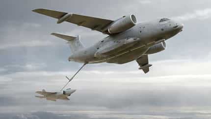 Embraer und L3 Harris wollen die KC-390 mit einem Tankausleger im Heck ausstatten und der USAF anbieten.