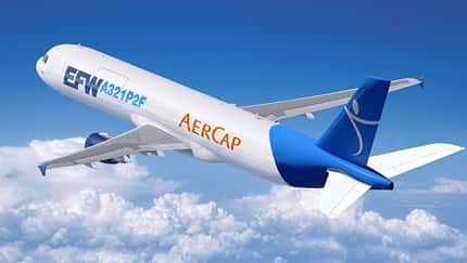 Airbus A321P2F von EFW für AerCap.