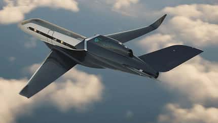 Embraer präsentierte auf der NBAA-Messe 2022 in Orlando ein futuristisches Business-Jet-Konzept ohne Piloten.
