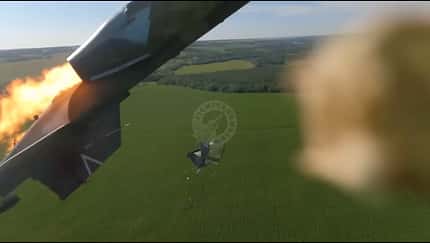 Russischer Pilot filmt eigenen Schleudersitz-Ausschuss
