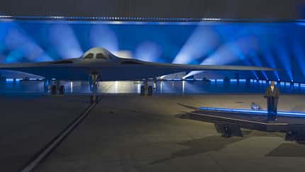 Rollout der B-21 in Palmdale.