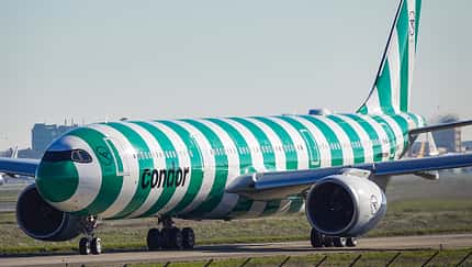 Neuer Condor-Airbus A330neo am Boden beschädigt 